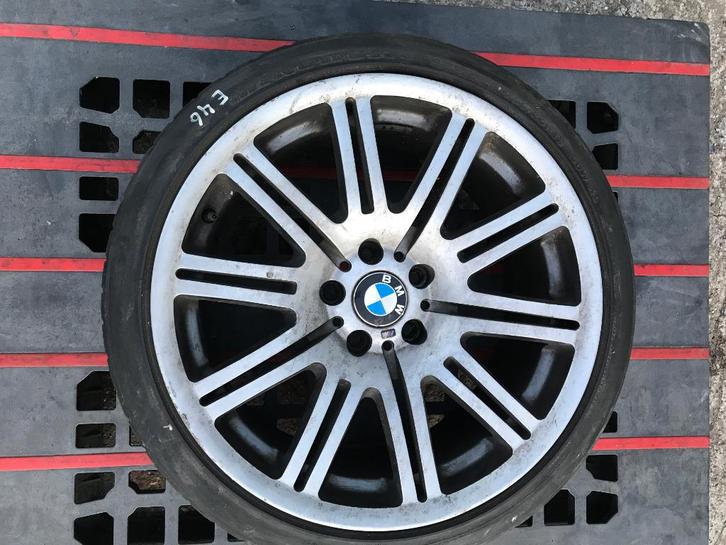Replica BMW E46 M3 19 inch breedset velg achteras 9.5Jx19H2, Autos : Pièces & Accessoires, Autres pièces automobiles, BMW, Utilisé