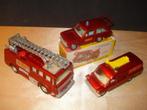 DINKY TOYS Lot de 3 Anciens Véhicules "Fire Service Unit", Dinky Toys, Gebruikt, Ophalen of Verzenden, Auto