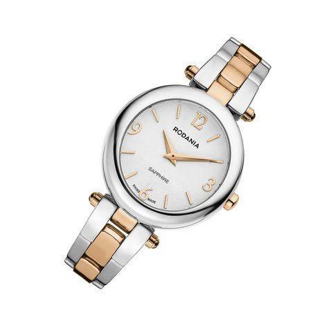 DAMES HORLOGE RODANIA MODENA, Handtassen en Accessoires, Horloges | Dames, Nieuw, Polshorloge, Staal, Staal, Ophalen