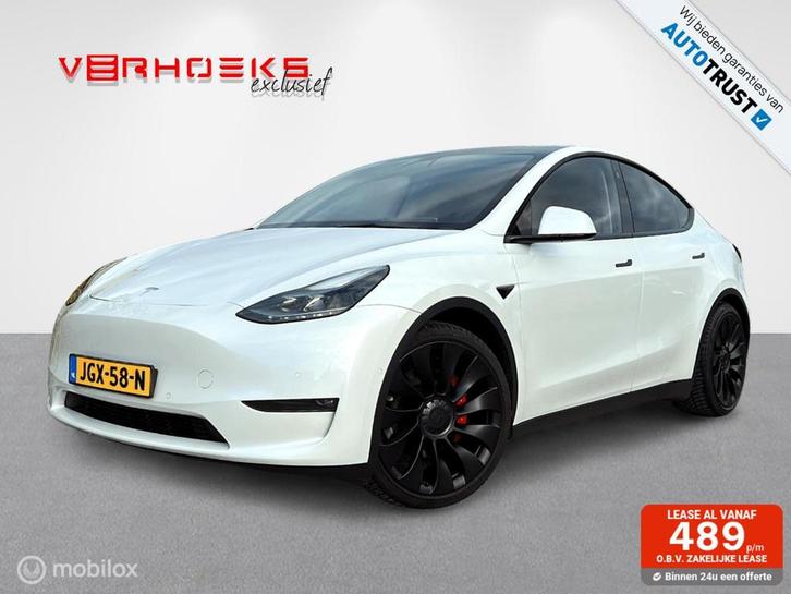Tesla Model Y Performance AWD 75 kWh, Auto's, Tesla, Te koop, Model Y, 4x4, ABS, Achteruitrijcamera, Adaptive Cruise Control, Airbags