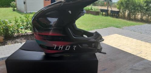 Thor Reflex Carbon helm maat S, Motoren, Kleding | Motorhelmen, Offroadhelm, S, Overige merken, Tweedehands, Ophalen