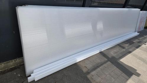 Polycarbonaat dakplaten opaal, Doe-het-zelf en Bouw, Platen en Panelen, Gebruikt, Overige materialen, 20 tot 50 mm, Ophalen