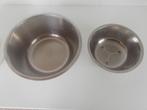 Inox kom mengkom beslagkom + vergiet, Ophalen of Verzenden, Gebruikt, Inox, Overige typen
