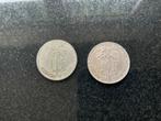 Belgisch Congo - duo van 1 Bef -1924 & 25, Ophalen of Verzenden, Setje