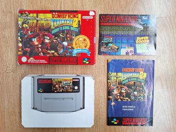 Donkey Kong Country 2 complet en boîte (CIB) pour la SNES, Enlèvement ou Envoi, 2 joueurs, Comme neuf, À partir de 3 ans