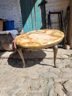 vintage salontafel met marmeren blad, Antiek en Kunst, Ophalen