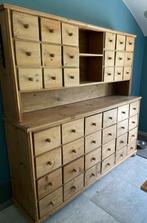 Grenen Ladenkast / Apothekerskast / Bakkerskast, Antiek en Kunst, Ophalen