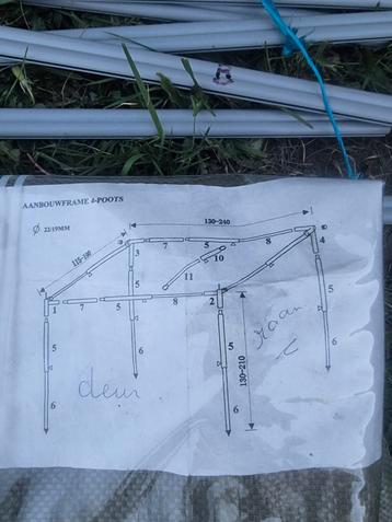 Erker voor een voortent. Uitbouw incl slaapcabine, Enlèvement