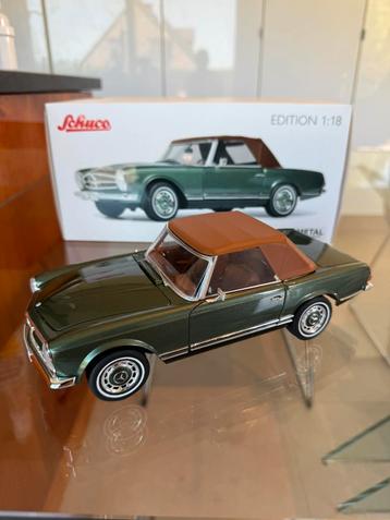 Rare Mrecedes-benz pagode roadster W113 1963 1:18 nickel, Enlèvement ou Envoi, Comme neuf, Voiture, Autres marques