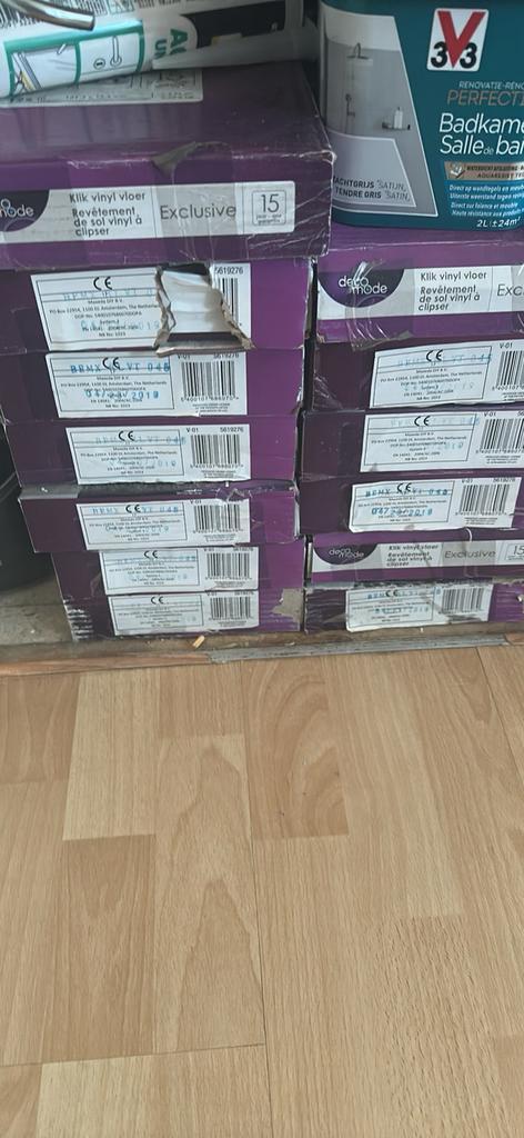 Vinylvloeren met clip, Doe-het-zelf en Bouw, Vloerdelen en Plavuizen, Nieuw, Parket, Overige materialen, 10 m² of meer, Ophalen