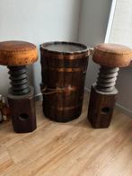 Handgemaakt barmeubel afrikaans met bijhorende barkeukken, Maison & Meubles, Dénudé, Enlèvement, Utilisé