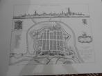 Neoportus vulgo Nieuport 1600 gravure plan de la ville, Antiquités & Art, Enlèvement ou Envoi