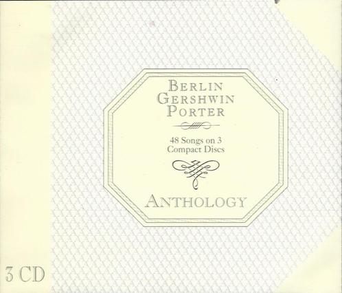 3CD -BOX * BERLIN, GERSHWIN, PORTER - ANTHOLOGY - 48 SONGS, CD & DVD, CD | Jazz & Blues, Comme neuf, Enlèvement ou Envoi