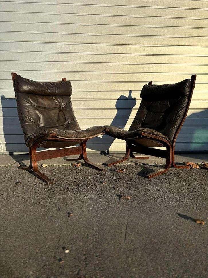 2 Ingmar Relling Siësta – Westnofa – stoelen vintage, Maison & Meubles, Fauteuils, Enlèvement