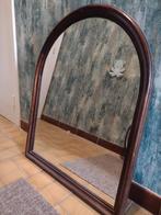 Spiegel met bruine houten rand, Antiek en Kunst, Antiek | Spiegels, Ophalen of Verzenden