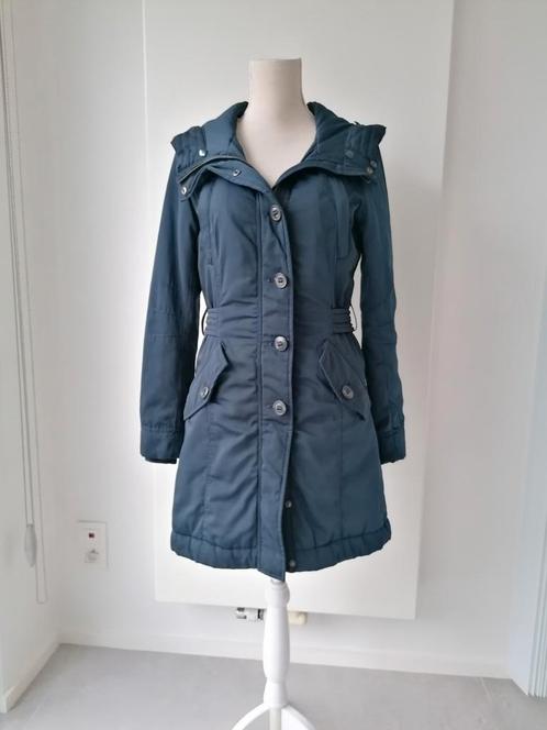 Blauwe gewatteerde jas van Jbc, mt M, Kleding | Dames, Jassen | Winter, Zo goed als nieuw, Maat 38/40 (M), Blauw, Ophalen of Verzenden