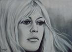 Brigitte Bardot peinture à l'huile (50x70 cm), Antiquités & Art, Art | Peinture | Moderne, Enlèvement ou Envoi