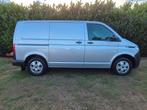 VW Transporter T6.1 150PK DSG Automaat 3-zit zeer nette bus, Auto's, Automaat, Stof, Volkswagen, Zwart