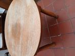 GRATIS  ronde houten tafel, Huis en Inrichting, Ophalen, Gebruikt