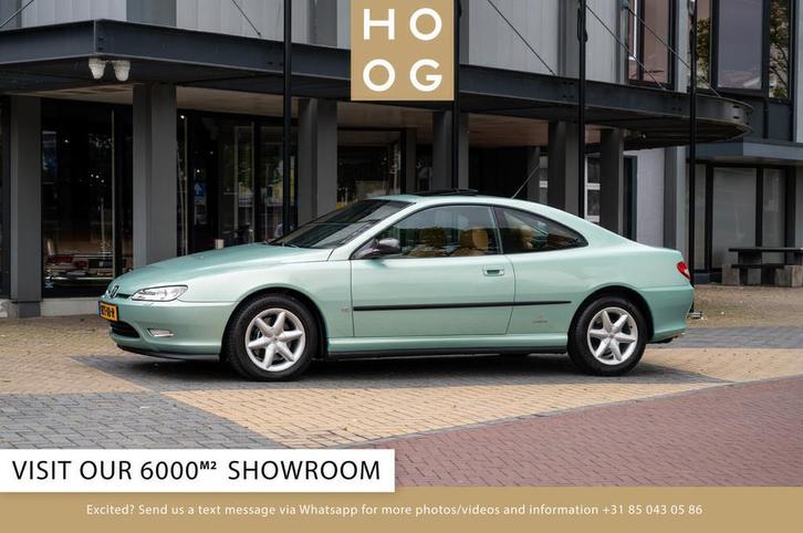 Peugeot 406 Coupé 3.0 Platinum (bj 1999, automaat), Auto's, Oldtimers, Bedrijf, Te koop, Lederen bekleding, Peugeot, Benzine, Coupé