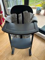 chaise haute en bois -  bon état, Enlèvement, Utilisé, Chaise de table, Ceinture(s)