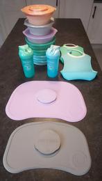 TwistShake tableware: potjes + onderleggers + drinkbussen, Enlèvement, Utilisé