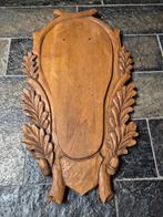 Prachtige Hand Gestoken Trofeeplank voor Edelhert jacht g9, Ophalen of Verzenden, Zo goed als nieuw, Hert, Schedel