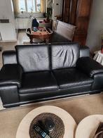 Lederen sofa 2 zit, Huis en Inrichting, Zetels | Zetels, Ophalen, 150 tot 200 cm, Tweepersoons, Zo goed als nieuw