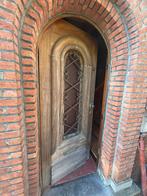 Porte d'entrée en bois massif 95 cm x 220 cm (format jour), Enlèvement, Utilisé