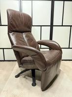 Jori Relax Fauteuil - Donker bruin leder, Huis en Inrichting, Ophalen, Gebruikt, 100 tot 125 cm, 75 tot 100 cm