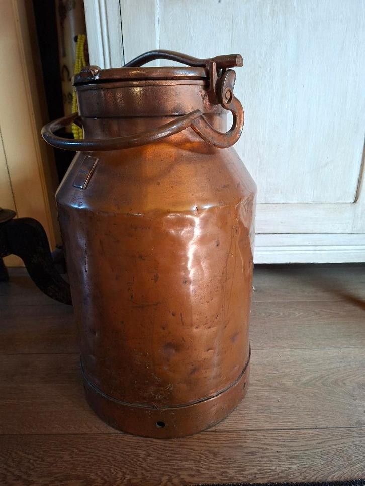 Ancien pot à lait en cuivre épais de 9,2 kg, Antiquités & Art, Antiquités | Bronze & Cuivre, Cuivre, Enlèvement