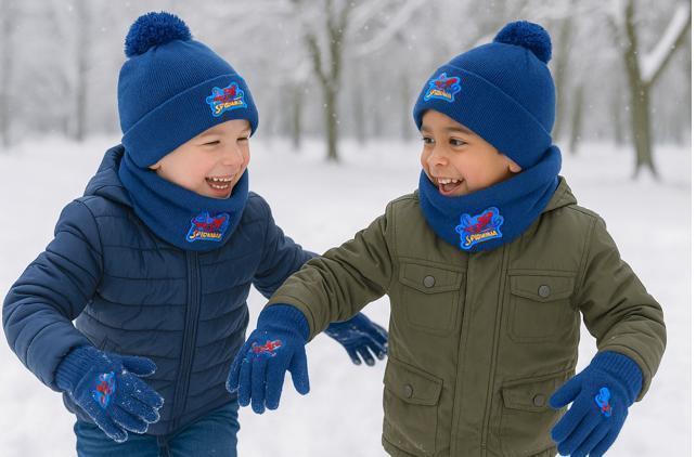 Spiderman Winterset: Handschoenen, Muts, Colsjaal, Kinderen en Baby's, Kinderkleding | Mutsen, Sjaals en Handschoenen, Nieuw, Setje