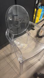 Doorschijnende stoel, Ophalen, Kunststof, Gebruikt, Overige kleuren