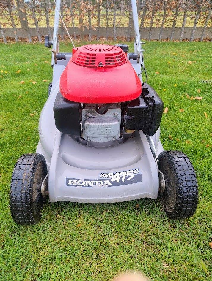 Honda HRB475C grasmaaier, Tuin en Terras, Grasmaaiers, Zo goed als nieuw, Benzine-grasmaaier, 40 t/m 49 cm, Opvangzak, Ophalen