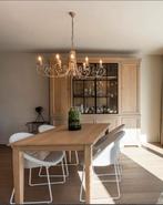 Wandkast - tafel - stoelen (Pontzeele interieur), Enlèvement, Comme neuf, Cottage, 4 à 6 chaises