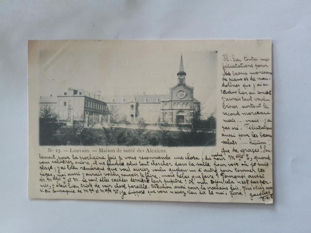 LOUVAIN 1901 LOUVAIN MAISON DE SANTÉ DES ALEXIENS, Envoi, Avant 1920, Affranchie, Brabant Flamand