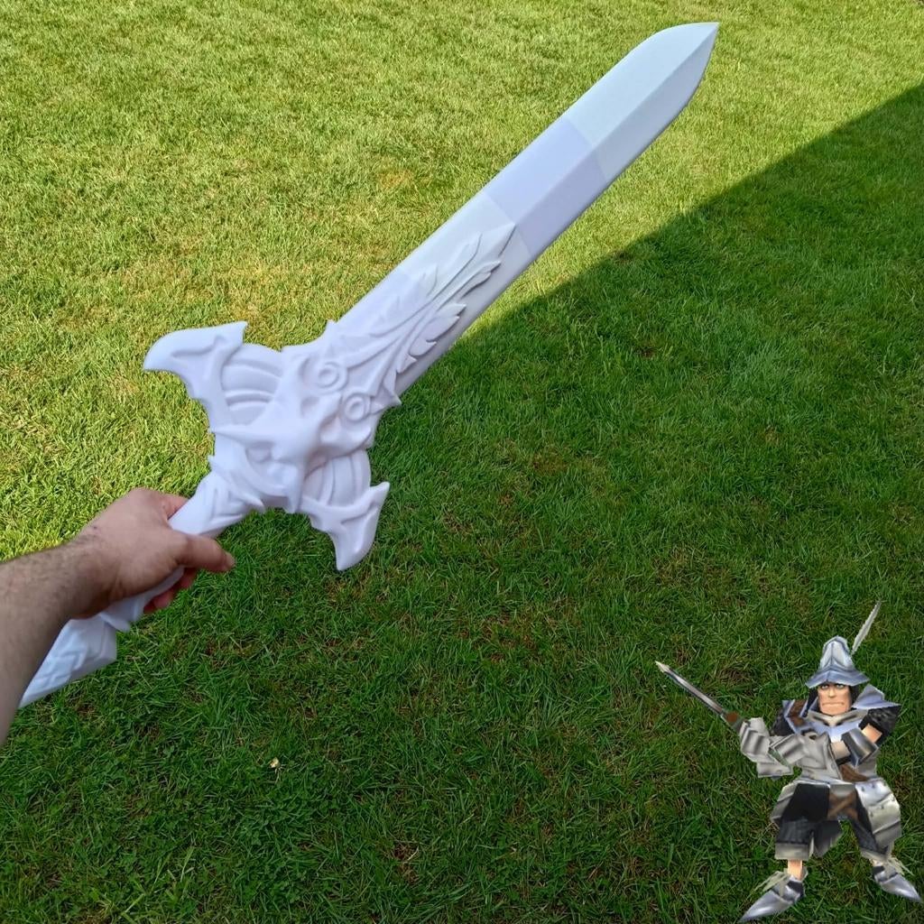 Final fantasy IX (9) Adelbert Steiner zwaard Excalibur II, Ophalen of Verzenden