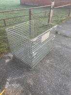 Draad container hout opslag, Ophalen