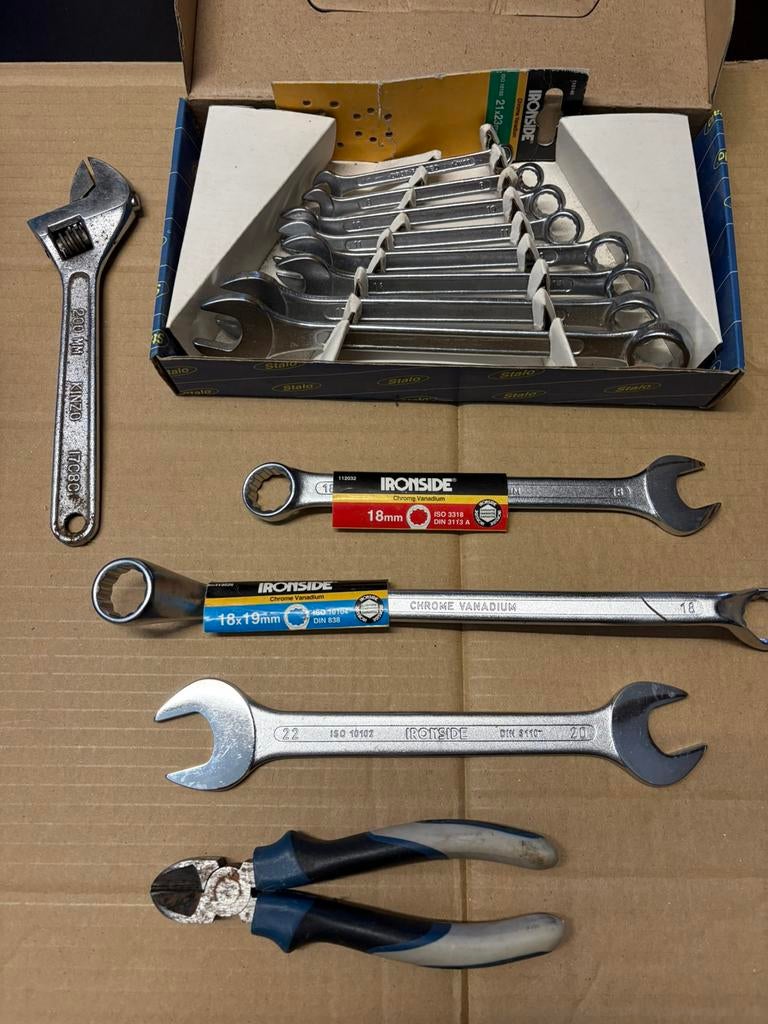 Garagegereedschap: sleutels, platte, schuine, sleutel, Doe-het-zelf en Bouw, Gereedschap | Handgereedschap, Nieuw, Ophalen of Verzenden