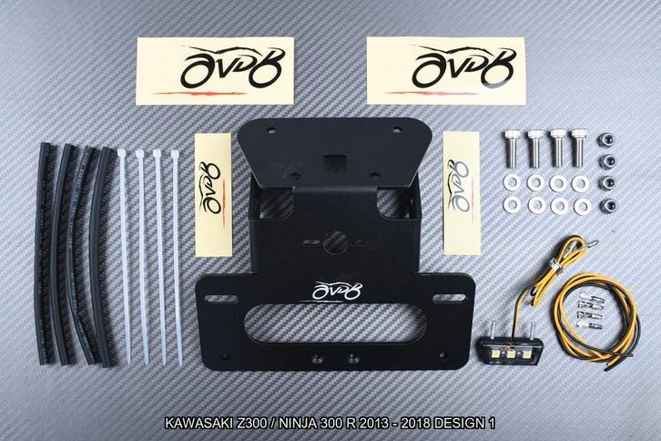Kentekenplaathouder KAWASAKI Z300 / NINJA 300 R 2013 - 2018, Motoren, Accessoires | Overige, Nieuw, Ophalen of Verzenden