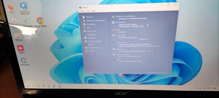 Notebook, Informatique & Logiciels, Ordinateurs portables Windows, Reconditionné, 16 pouces, SSD, 2 à 3 Ghz, 16 GB, Azerty, Enlèvement