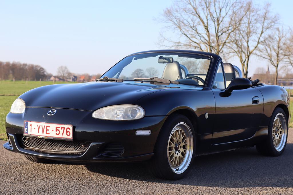 Mazda MX5 NBFL, 4 cilinders, Cabriolet, Zwart, Overige kleuren