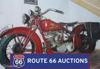 Indian Sport Scout 45ci | 1939 | Route 66 Auctions, Overige merken, Zwart, Bedrijf, Handgeschakeld
