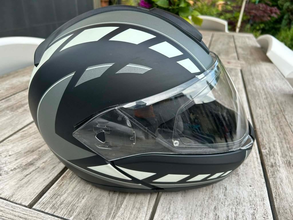 BMW motorhelm maat 60/61, Motoren, Kleding | Motorhelmen, Ophalen, Tweedehands, Systeemhelm, Overige merken