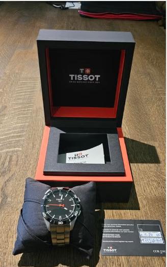 Tissot herenhorloge, Handtassen en Accessoires, Horloges | Heren, Nieuw, Polshorloge, Staal, Ophalen of Verzenden