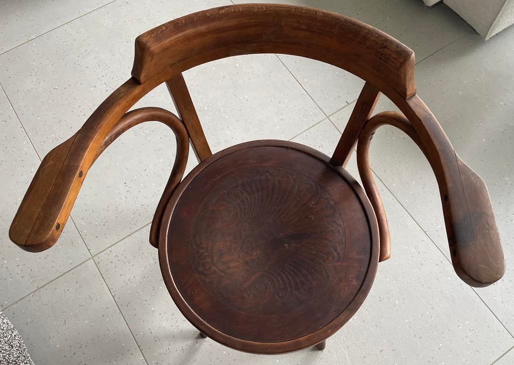 Fauteuil de bureau type Fishel, Antiquités & Art, Antiquités | Meubles | Chaises & Canapés, Enlèvement