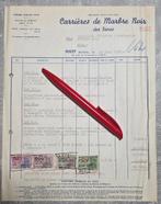 Carrière de marbre noir des Isnes+1970+Facture, Enlèvement, 1960 à 1980, Affranchie, Namur