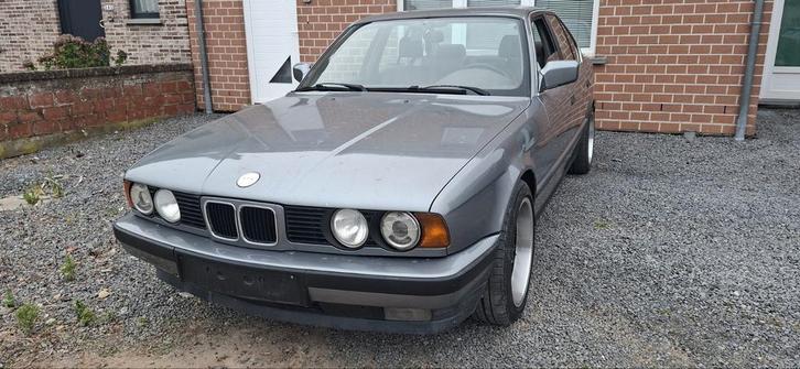 BMW E34 520i, Auto's, BMW, Particulier, Lederen bekleding, Automaat, Leder, Ophalen