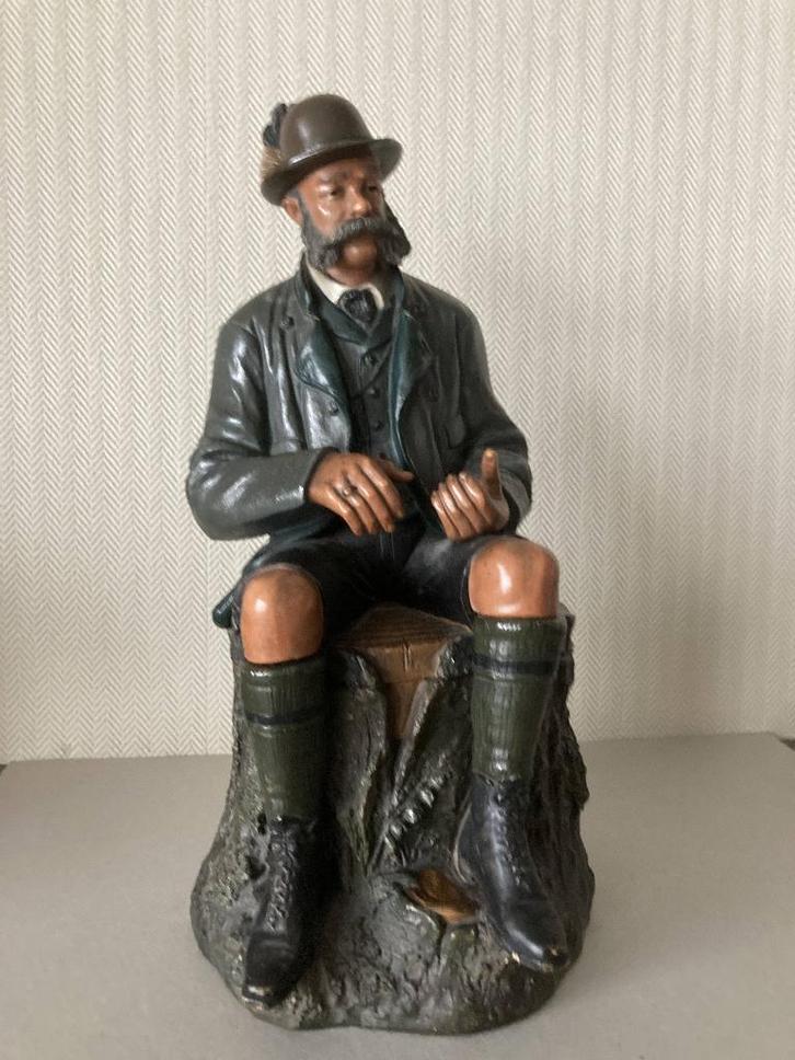 Antieke tabakspot, Bernard Bloch, keramiek, jager, tabakdose, Antiek en Kunst, Antiek | Keramiek en Aardewerk, Ophalen