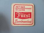 oud bierviltje Het Sas Ecluse Fürst Boortmeerbeek, Enlèvement ou Envoi, Comme neuf, Sous-bock, Autres marques